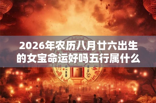 2026年农历八月廿六出生的女宝命运好吗五行属什么