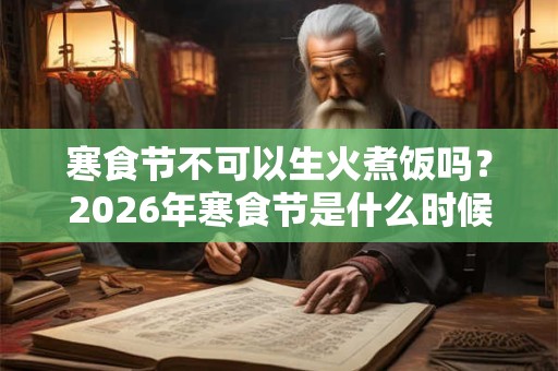 寒食节不可以生火煮饭吗？2026年寒食节是什么时候？