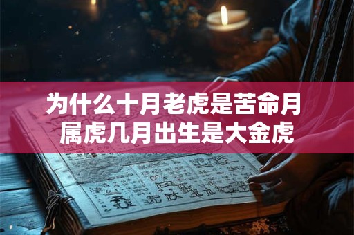 为什么十月老虎是苦命月 属虎几月出生是大金虎