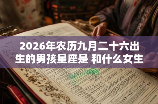 2026年农历九月二十六出生的男孩星座是 和什么女生配