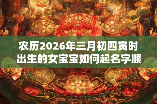 农历2026年三月初四寅时出生的女宝宝如何起名字顺耳，五行属什么
