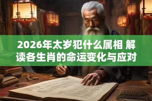 2026年太岁犯什么属相 解读各生肖的命运变化与应对策略