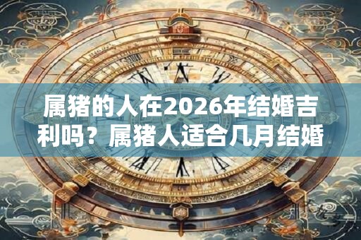 属猪的人在2026年结婚吉利吗？属猪人适合几月结婚？