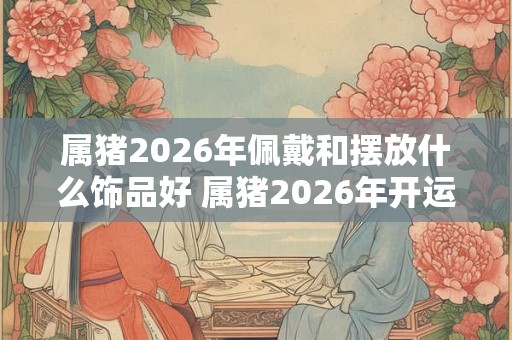 属猪2026年佩戴和摆放什么饰品好 属猪2026年开运吉祥物