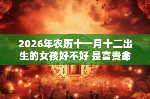 2026年农历十一月十二出生的女孩好不好 是富贵命吗