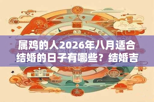 属鸡的人2026年八月适合结婚的日子有哪些？结婚吉日怎么选？