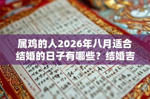 属鸡的人2026年八月适合结婚的日子有哪些？结婚吉日怎么选？
