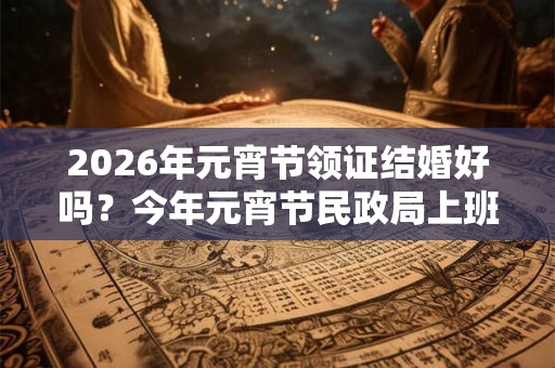 2026年元宵节领证结婚好吗？今年元宵节民政局上班吗？