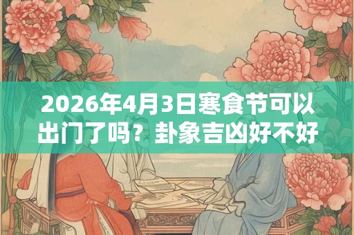 2026年4月3日寒食节可以出门了吗？卦象吉凶好不好？