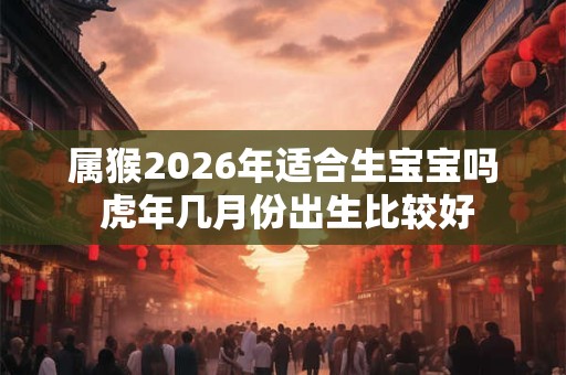 属猴2026年适合生宝宝吗 虎年几月份出生比较好