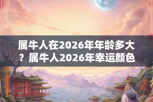 属牛人在2026年年龄多大？属牛人2026年幸运颜色是什么？