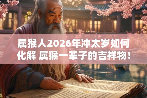 属猴人2026年冲太岁如何化解 属猴一辈子的吉祥物！