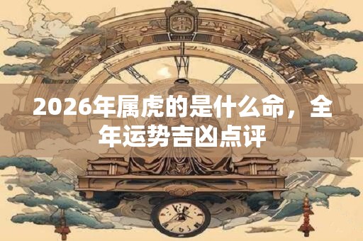 2026年属虎的是什么命，全年运势吉凶点评