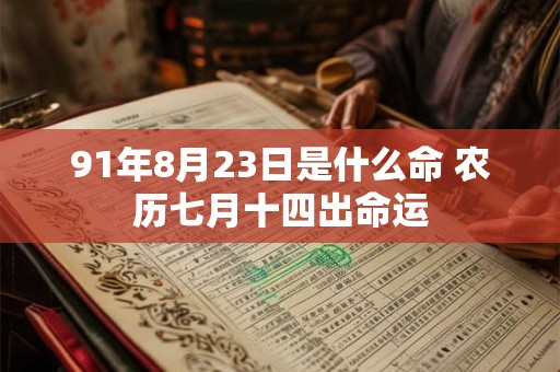 91年8月23日是什么命 农历七月十四出命运