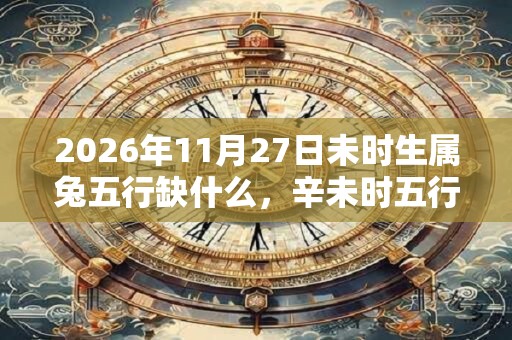 2026年11月27日未时生属兔五行缺什么，辛未时五行缺什么