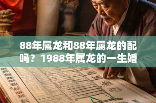 88年属龙和88年属龙的配吗？1988年属龙的一生婚姻状况
