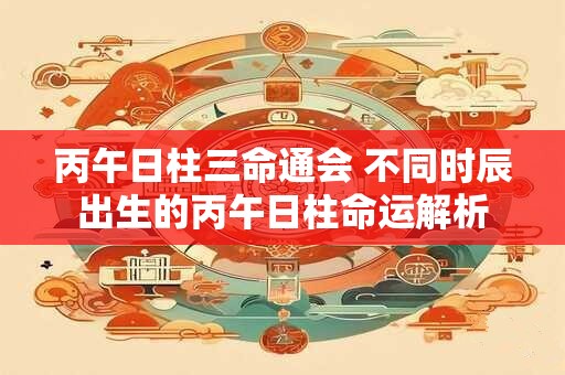 丙午日柱三命通会 不同时辰出生的丙午日柱命运解析