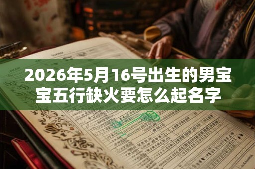2026年5月16号出生的男宝宝五行缺火要怎么起名字