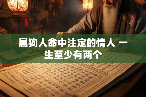 属狗人命中注定的情人 一生至少有两个