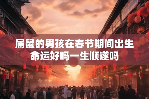 属鼠的男孩在春节期间出生命运好吗一生顺遂吗