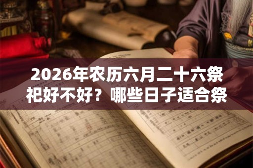 2026年农历六月二十六祭祀好不好？哪些日子适合祭祀？