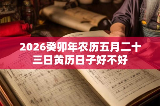 2026癸卯年农历五月二十三日黄历日子好不好 2026癸卯年农历五月二十三日黄历日子好不好