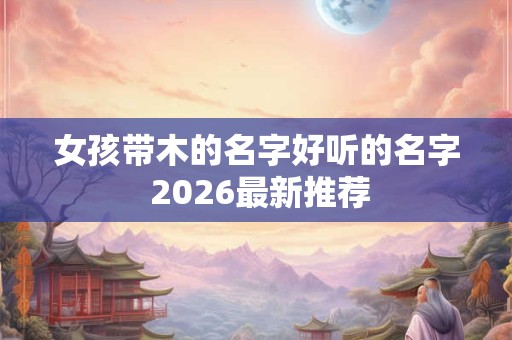 女孩带木的名字好听的名字 2026最新推荐
