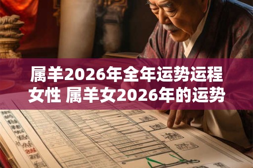 属羊2026年全年运势运程女性 属羊女2026年的运势及运程