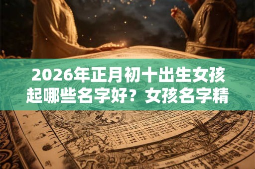 2026年正月初十出生女孩起哪些名字好？女孩名字精选推荐