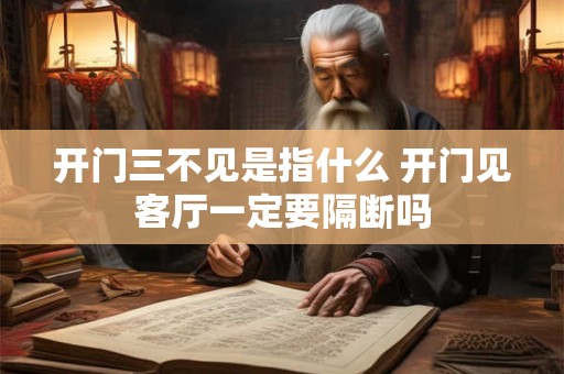 开门三不见是指什么 开门见客厅一定要隔断吗
