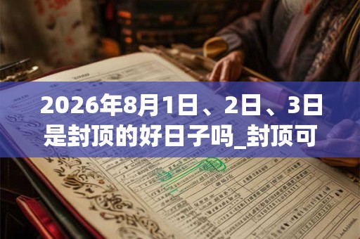 2026年8月1日、2日、3日是封顶的好日子吗_封顶可以吗