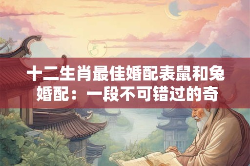 十二生肖最佳婚配表鼠和兔 婚配：一段不可错过的奇妙组合！