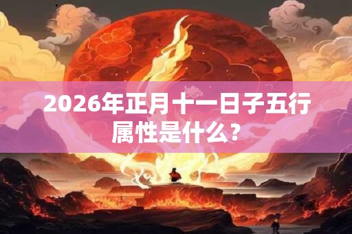 2026年正月十一日子五行属性是什么？