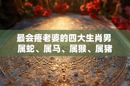 最会疼老婆的四大生肖男 属蛇、属马、属猴、属猪