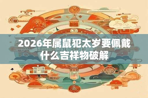 2026年属鼠犯太岁要佩戴什么吉祥物破解