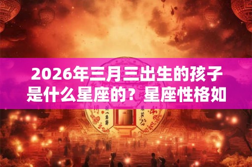2026年三月三出生的孩子是什么星座的？星座性格如何？