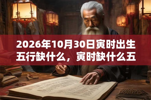 2026年10月30日寅时出生五行缺什么，寅时缺什么五行