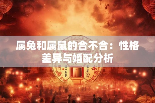属兔和属鼠的合不合：性格差异与婚配分析