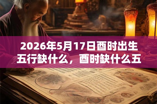 2026年5月17日酉时出生五行缺什么，酉时缺什么五行