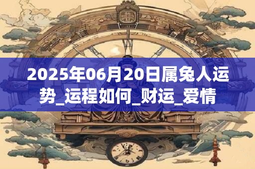 2025年06月20日属兔人运势_运程如何_财运_爱情
