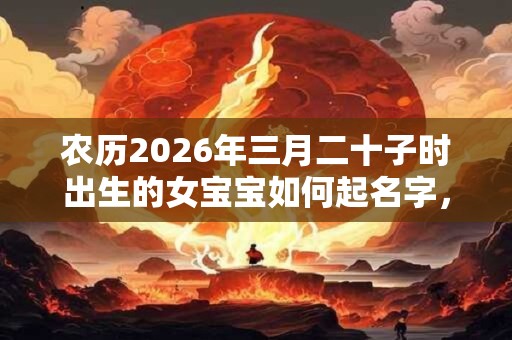 农历2026年三月二十子时出生的女宝宝如何起名字，五行属什么