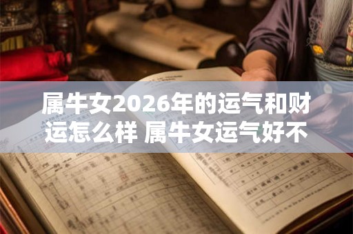 属牛女2026年的运气和财运怎么样 属牛女运气好不好