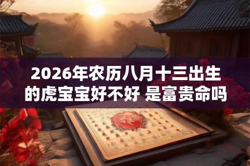 2026年农历八月十三出生的虎宝宝好不好 是富贵命吗