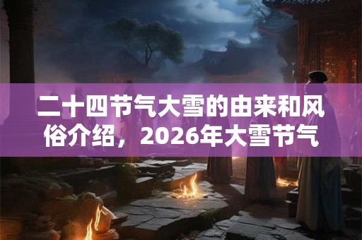 二十四节气大雪的由来和风俗介绍，2026年大雪节气是哪一天？