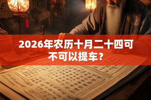 2026年农历十月二十四可不可以提车？