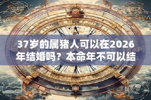 37岁的属猪人可以在2026年结婚吗？本命年不可以结婚？