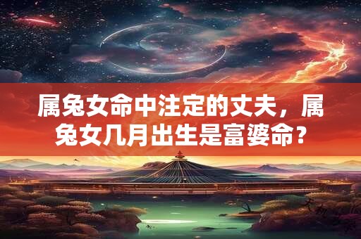 属兔女命中注定的丈夫，属兔女几月出生是富婆命？