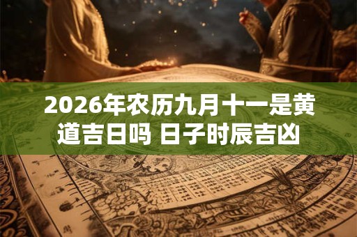 2026年农历九月十一是黄道吉日吗 日子时辰吉凶