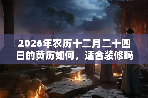 2026年农历十二月二十四日的黄历如何，适合装修吗？