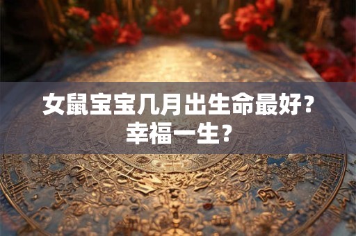 女鼠宝宝几月出生命最好?幸福一生? 女鼠宝宝几月出生命最好?幸福一生?